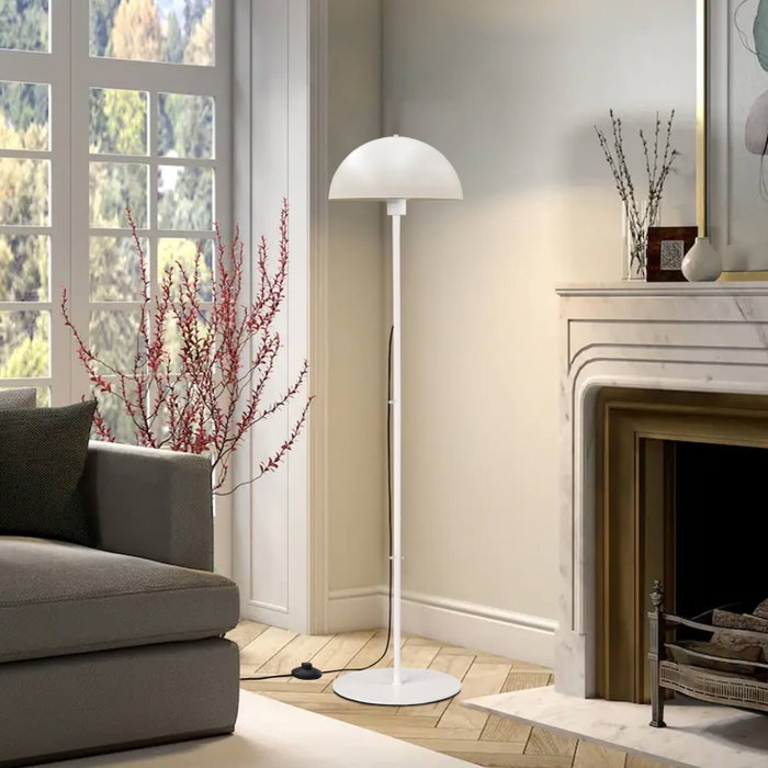 Opviq Lámpara de pie metálica Crema 147 cm Opviq Lámpara de pie metálica Crema 147 cm